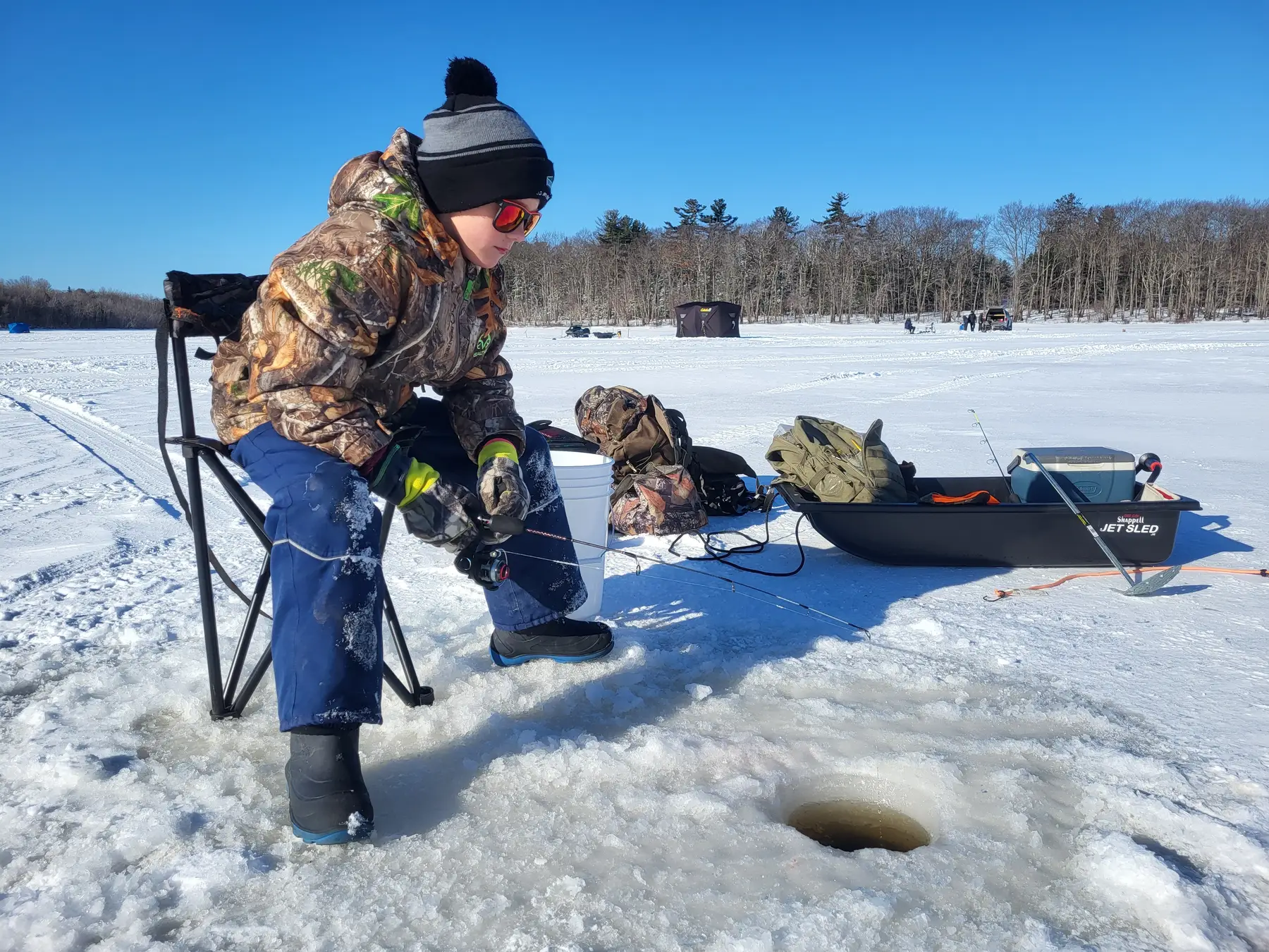 Family Day Ice Fishing