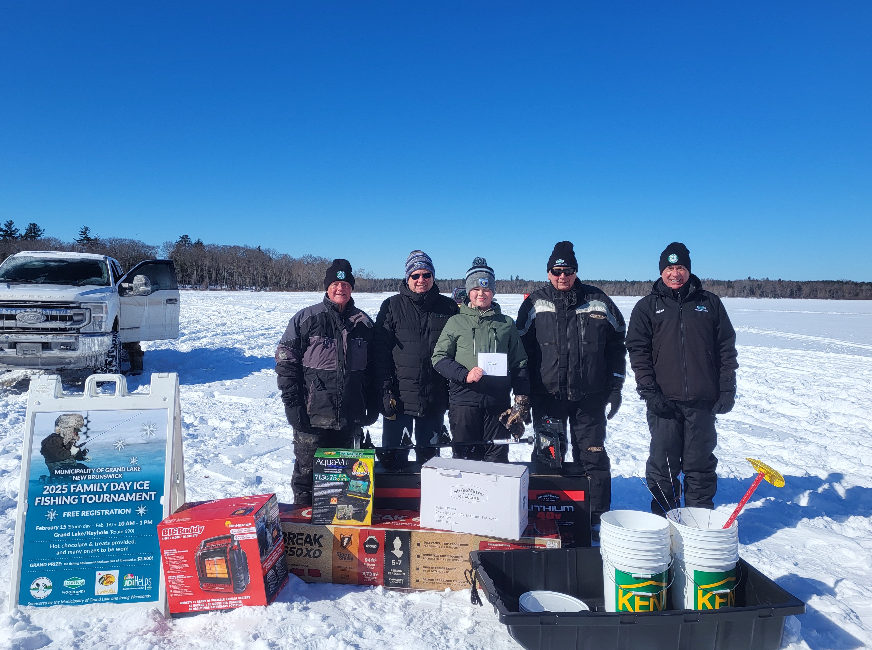 Gunnar emberley family day ice fishing winner 2025